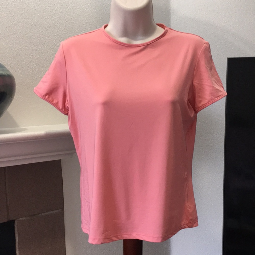 Pink top from Tahari